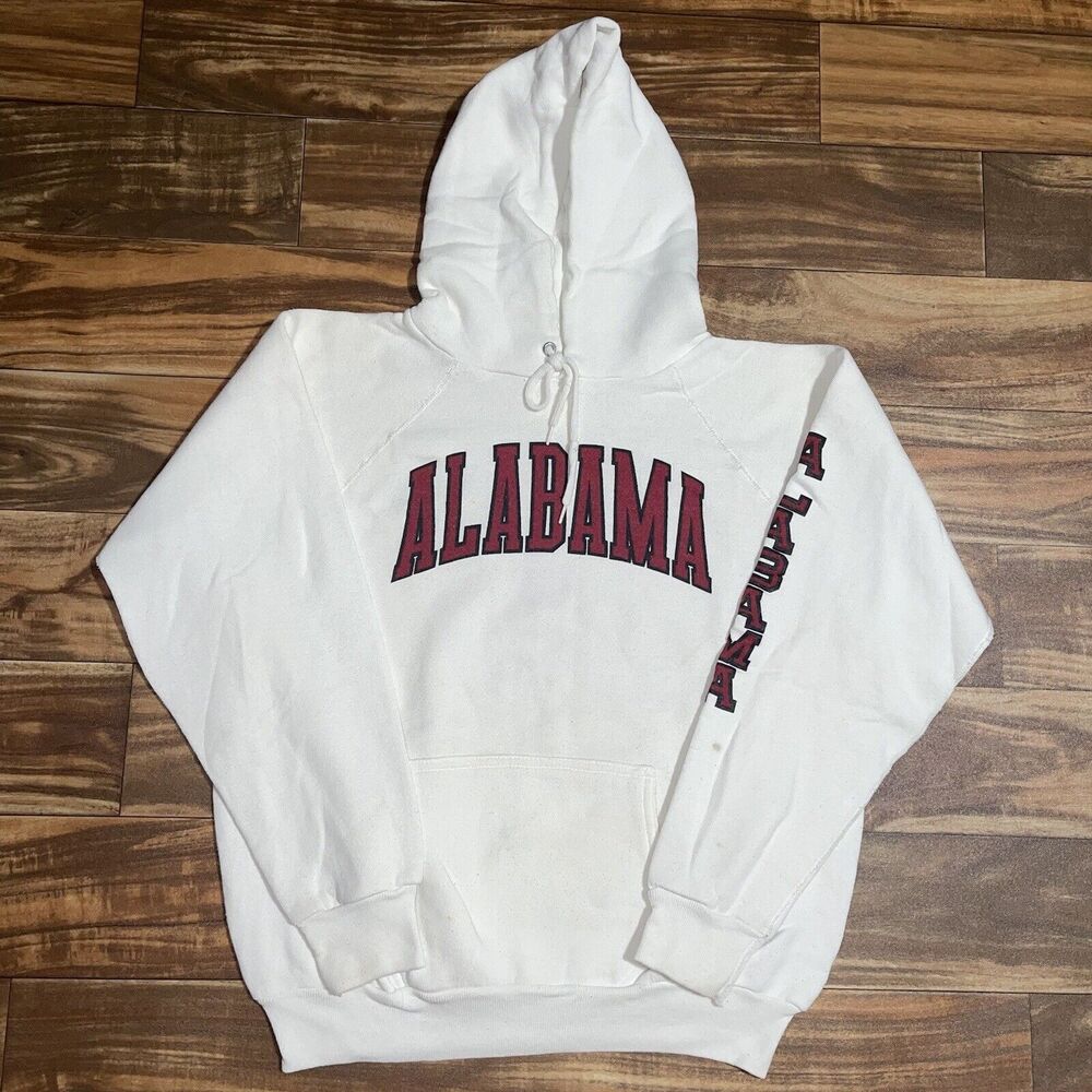 Vintage 70s 80s Alabama Crimson Tide Discus Athletic Hoodie Mens Size Large RARE